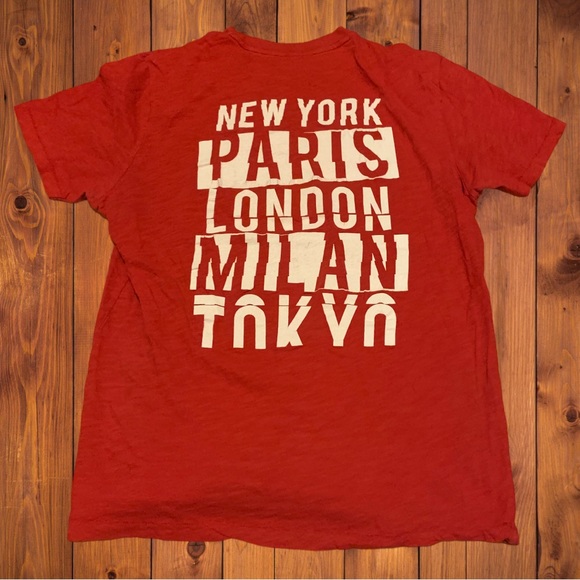Aeropostale Hollister American Eagle Shirt Worldwide Milan Paris Graphic Tee - Picture 4 of 6